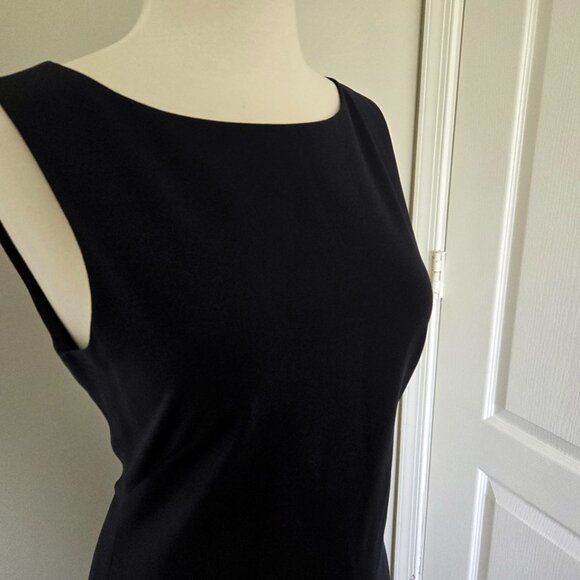 Theory Classic Black Mini Sleeveless Dress Size 4 - Picture 2 of 12